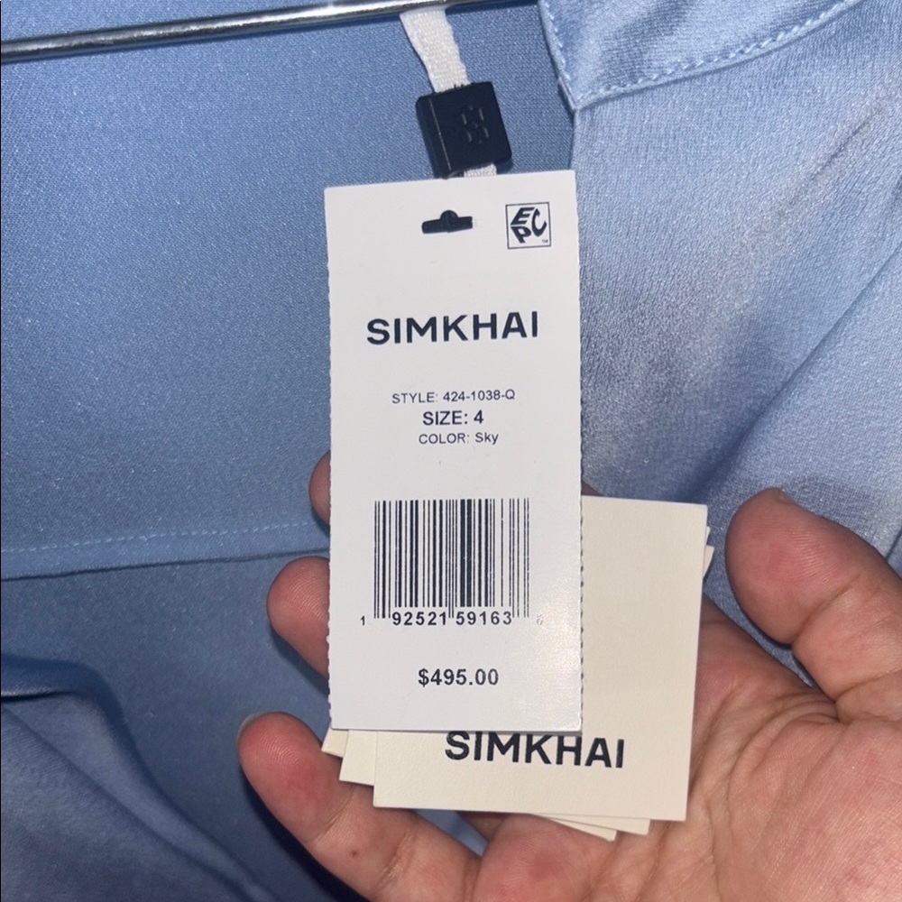 Simkhai Sky Blue Wrap Dress